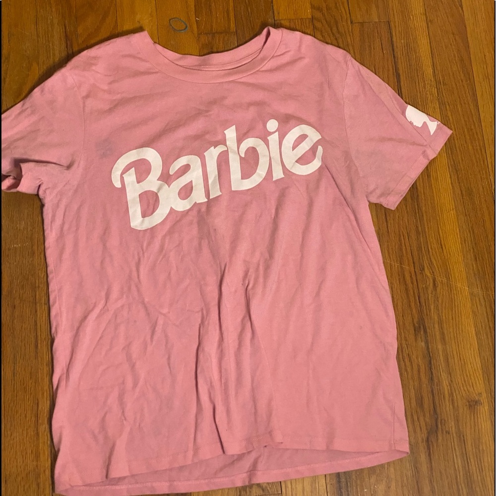 Hot topic Barbie crop lose shirt size m